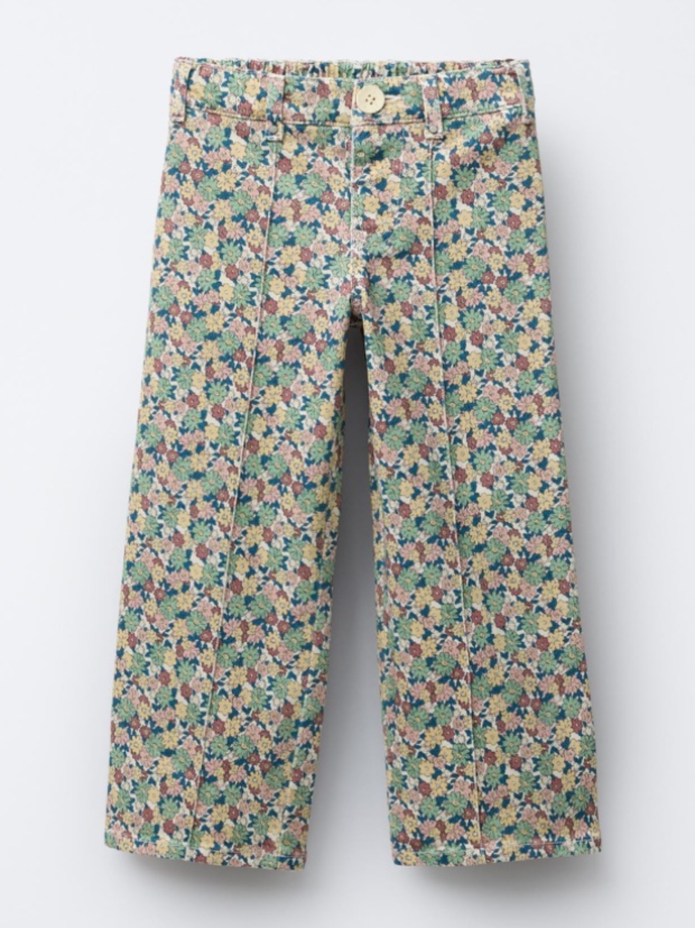 Zara Kids floral twill marine trousers